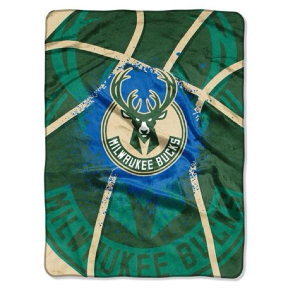 NBA Milwaukee Bucks 60”x80” Throw Blanket NWT